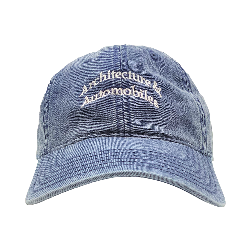 ARCHITECTURE & AUTOMOBILES DENIM HAT BLUE