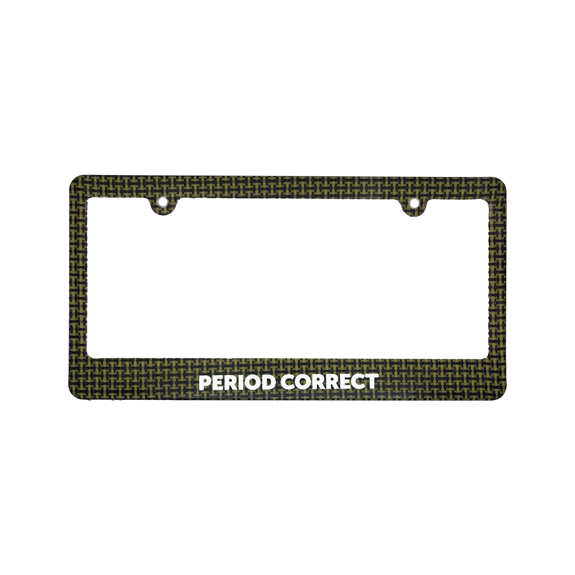 P.C. CARBON FIBER / ARAMID HYBRID PLATE FRAME – Period Correct