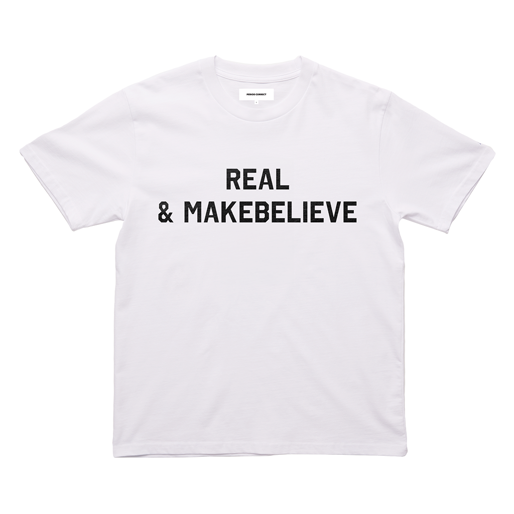 REAL & MAKEBELIEVE TEE WHITE
