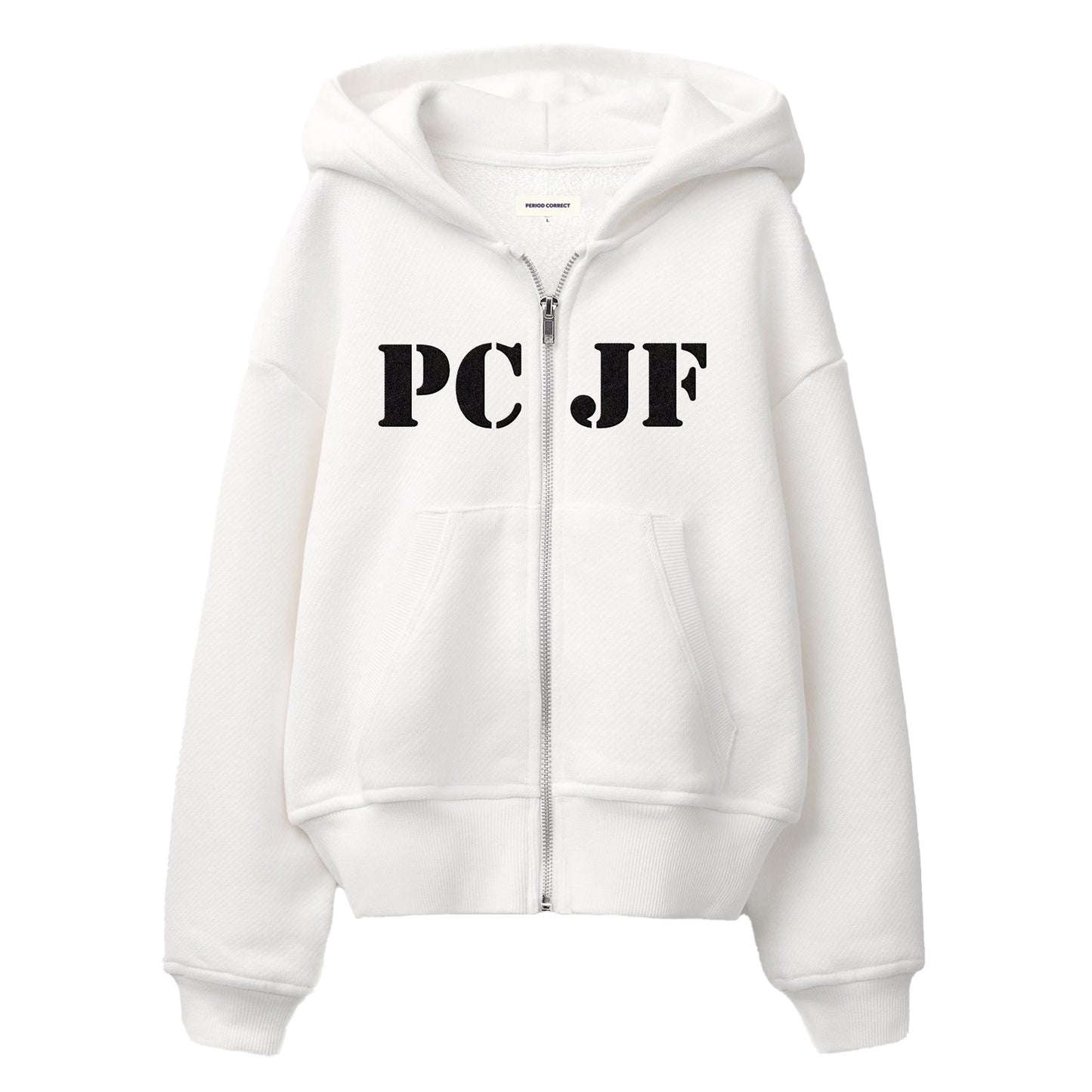 JF CHEN X PC APPLIQUÉ ZIP-UP HOODIE