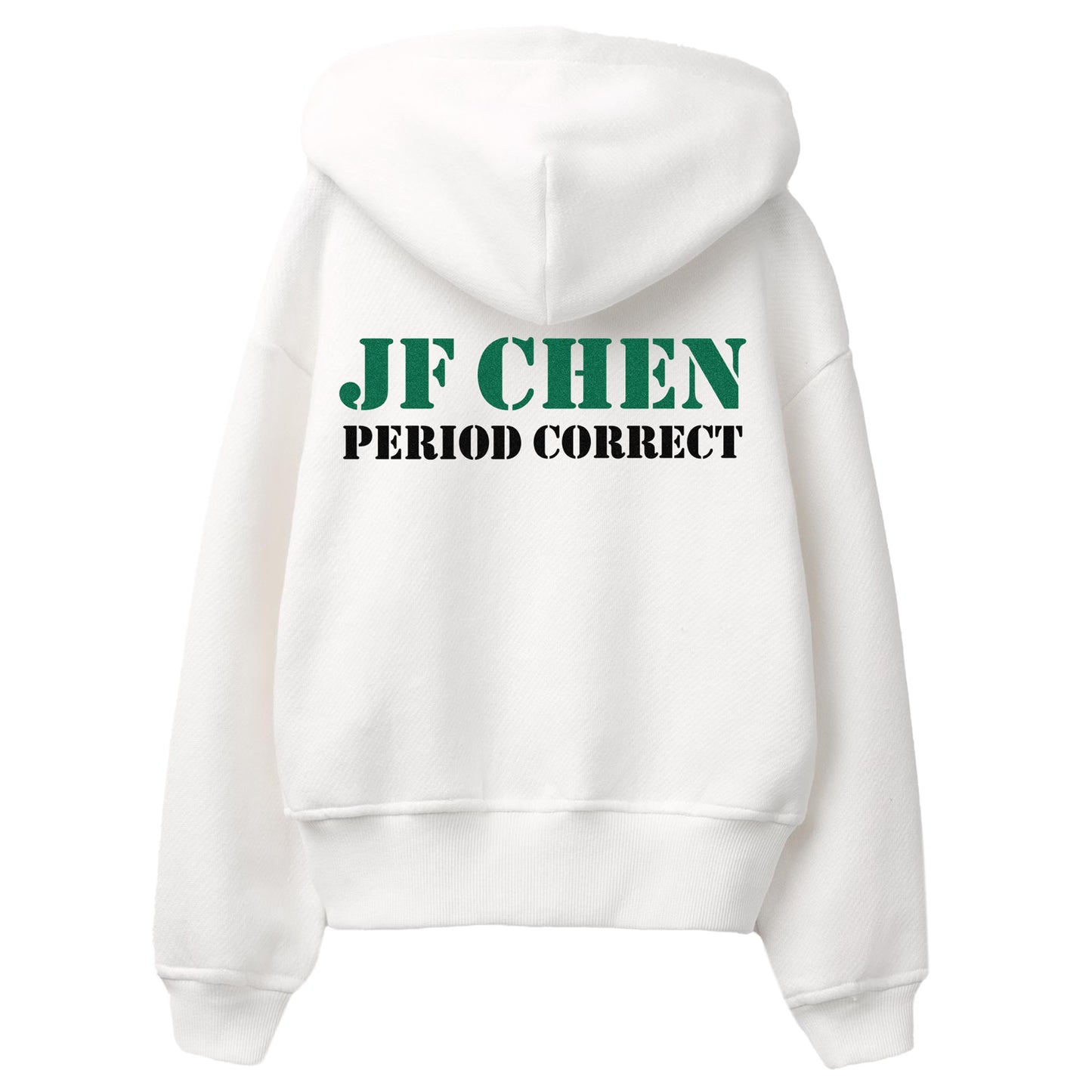 JF CHEN X PC APPLIQUÉ ZIP-UP HOODIE