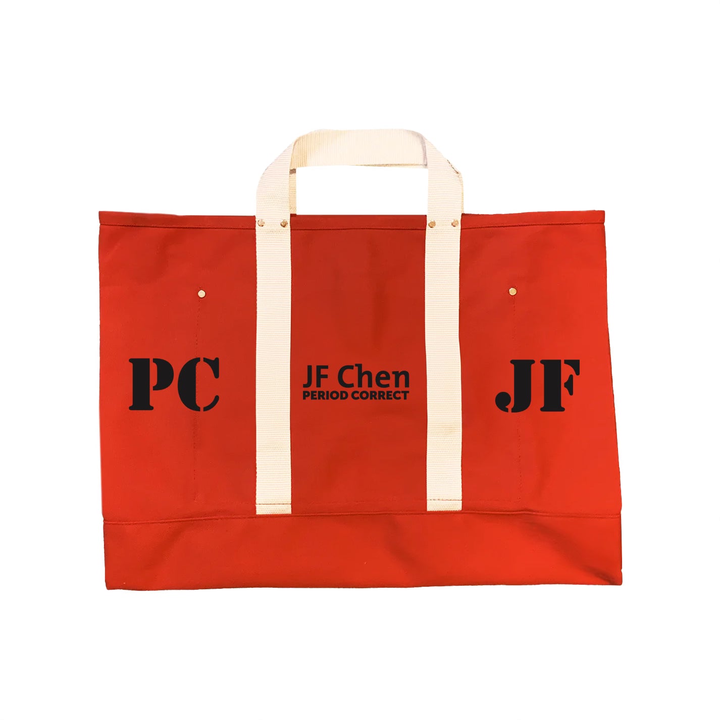 PERIOD CORRECT | JF CHEN XXL TOTE RED