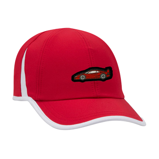 40 SPORT PATCH HAT RED/WHITE