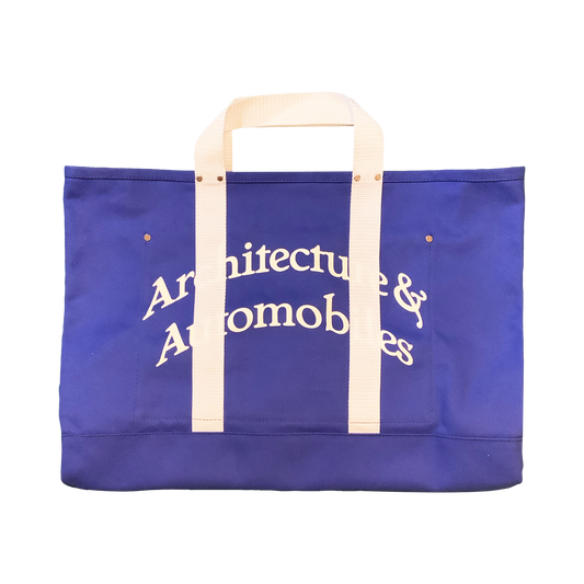 ARCHITECTURE & AUTOMOBILES XXL TOTE BLUE