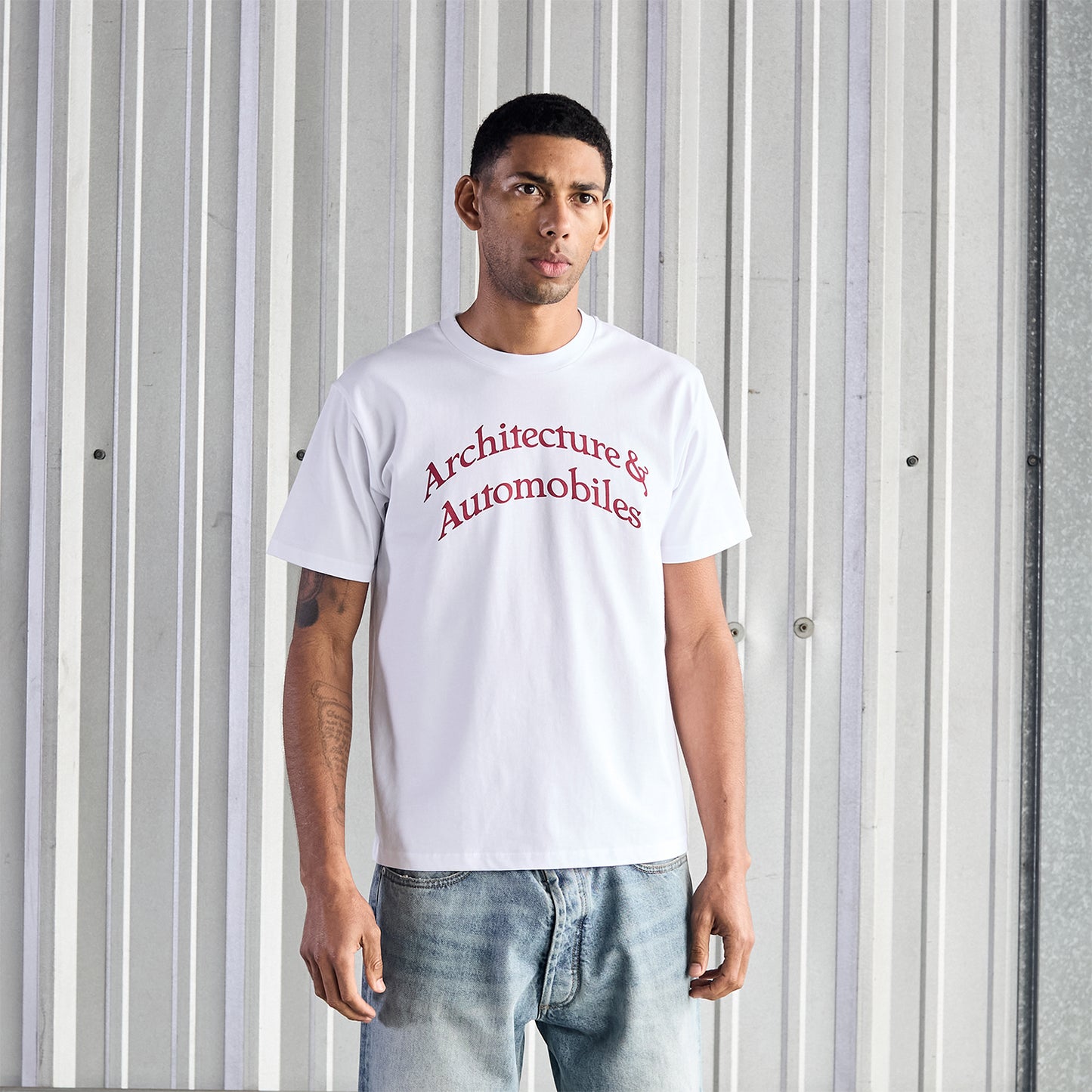 ARCHITECTURE & AUTOMOBILES TEE WHITE