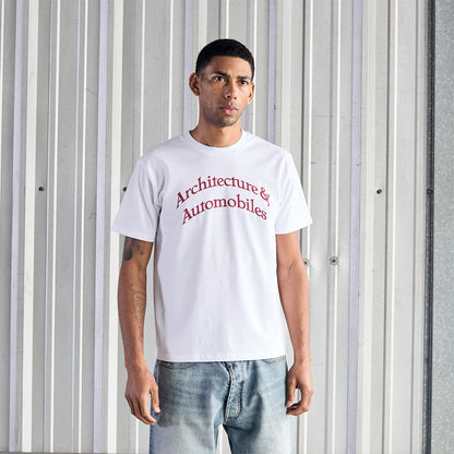 ARCHITECTURE & AUTOMOBILES TEE WHITE