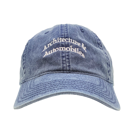 ARCHITECTURE & AUTOMOBILES DENIM HAT BLUE