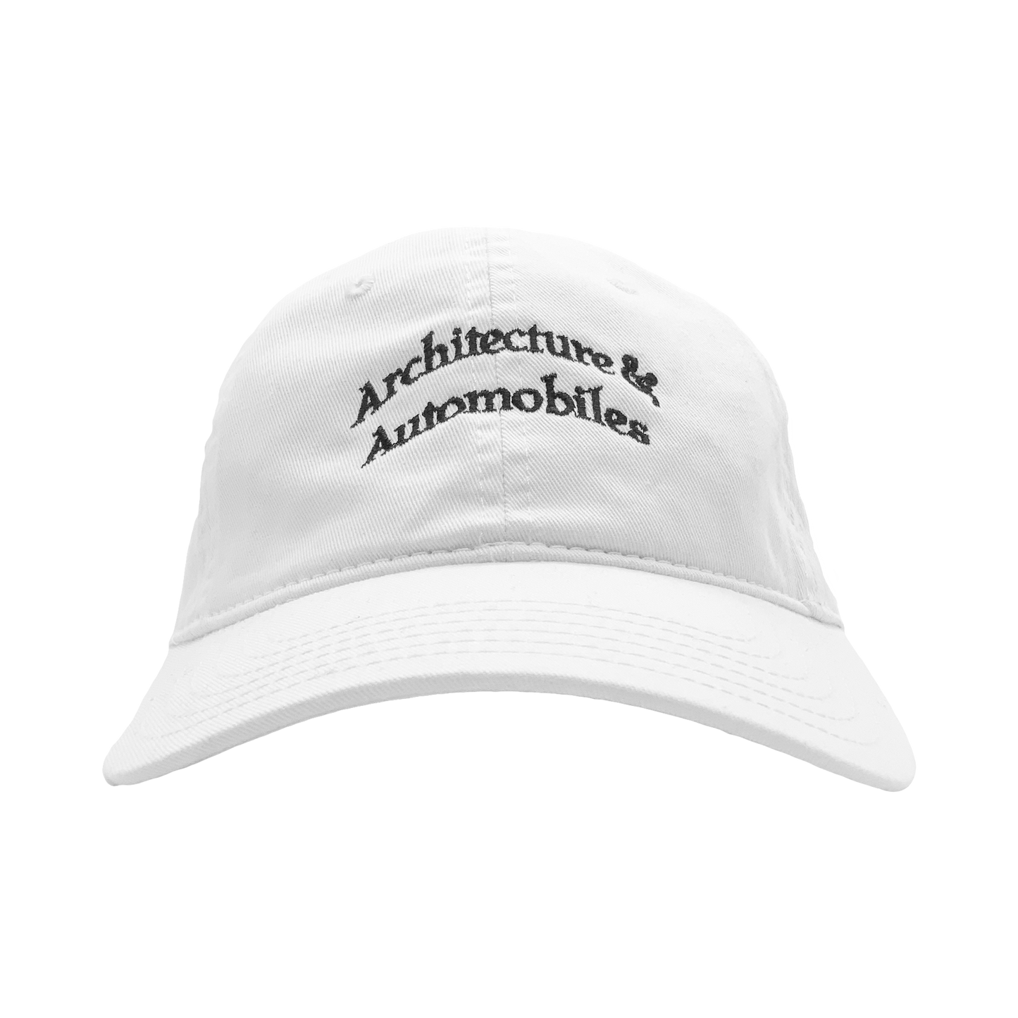 ARCHITECTURE & AUTOMOBILES LOW PROFILE HAT WHITE