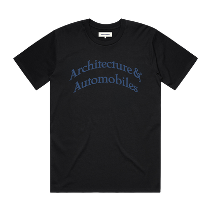 ARCHITECTURE & AUTOMOBILES TEE BLACK