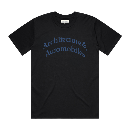 ARCHITECTURE & AUTOMOBILES TEE BLACK