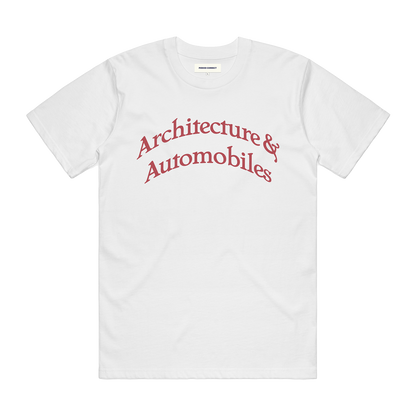 ARCHITECTURE & AUTOMOBILES TEE WHITE