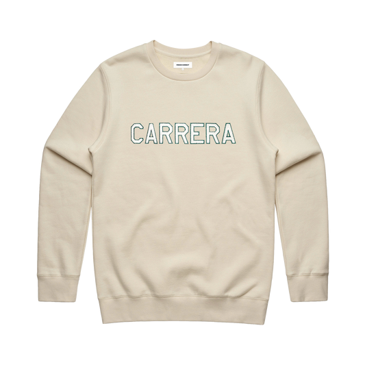 CARRERA APPLIQUE CREWNECK CREAM