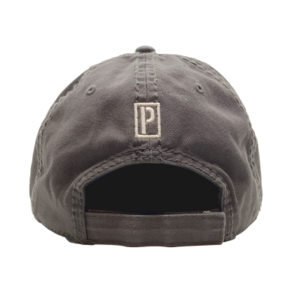 CORE LOGO DISTRESSED HAT CHARCOAL