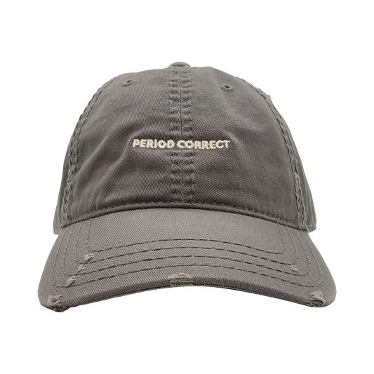 CORE LOGO DISTRESSED HAT CHARCOAL