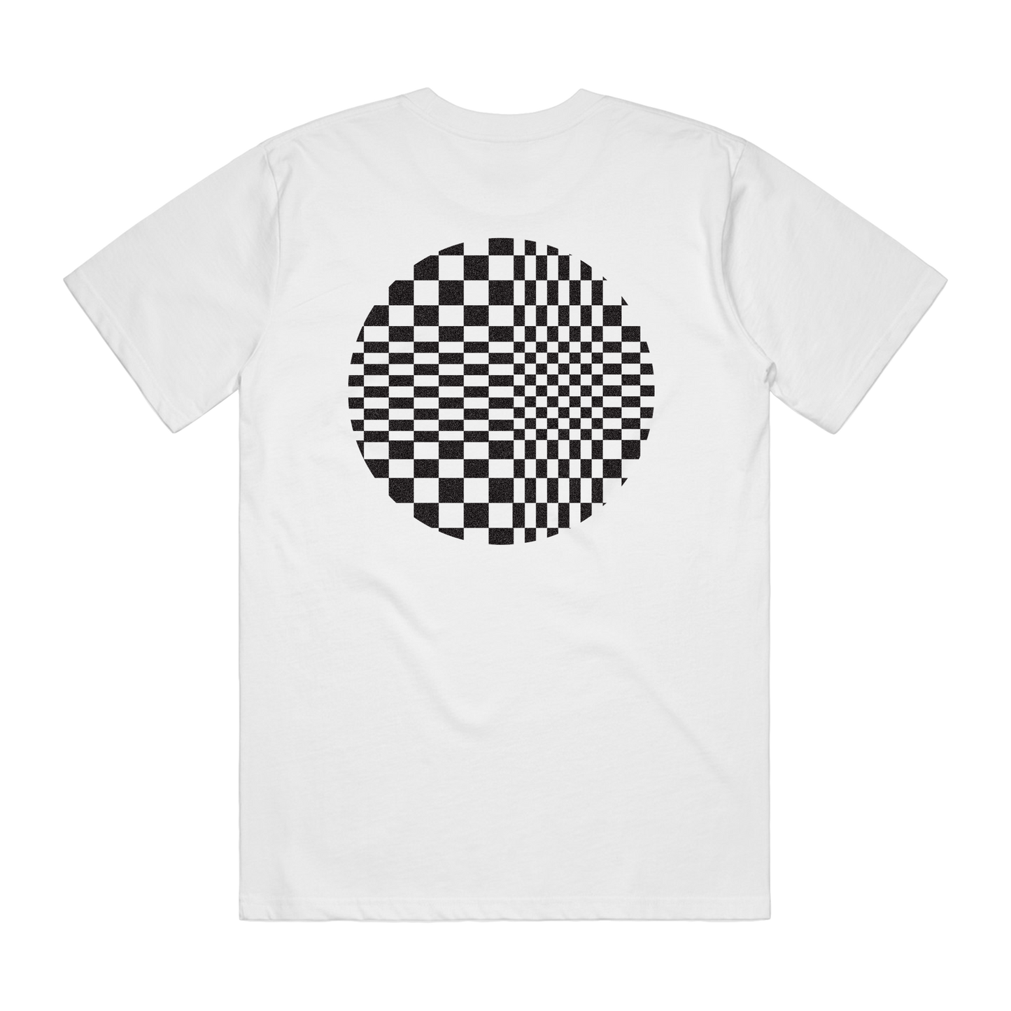 CHECKERED MEATBALL TEE WHITE