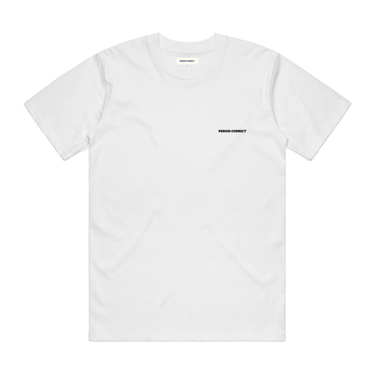 CHECKERED MEATBALL TEE WHITE