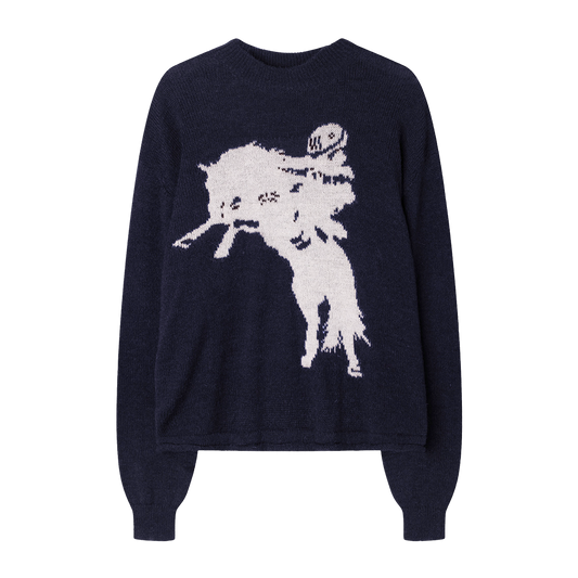 PC X MWCS HORSE INTARSIA KNIT SWEATER