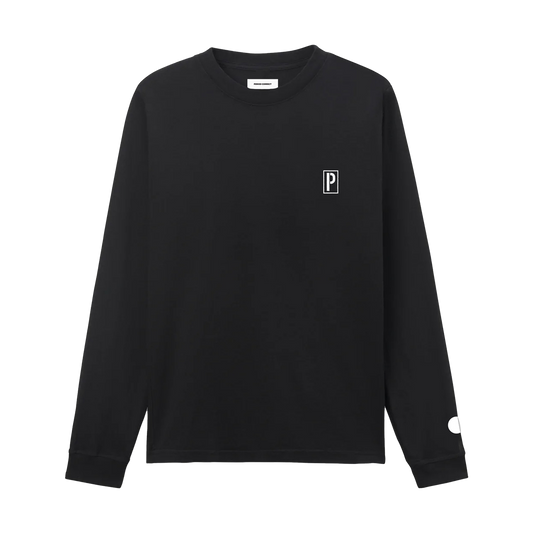 STENCIL P L/S TEE BLACK