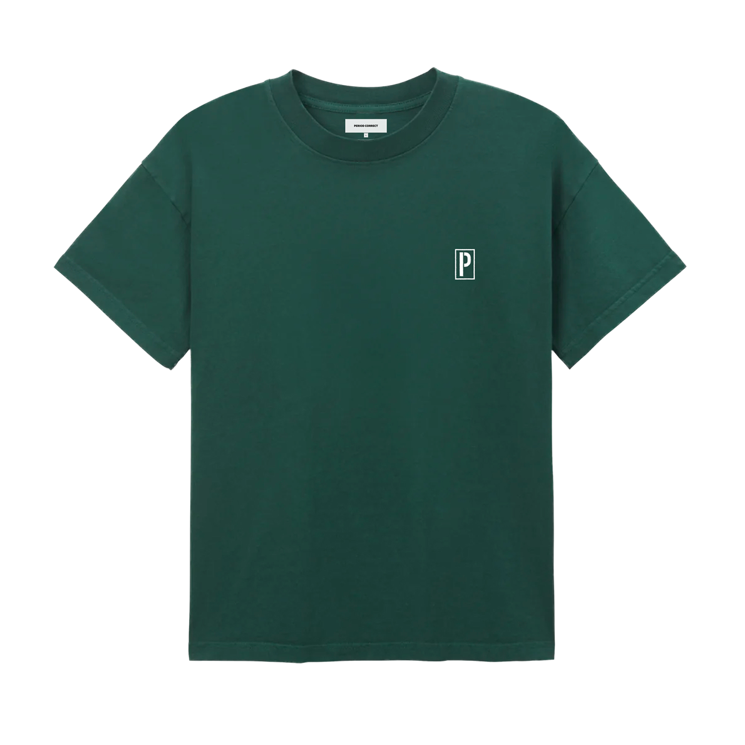 STENCIL P TEE GREEN – Period Correct