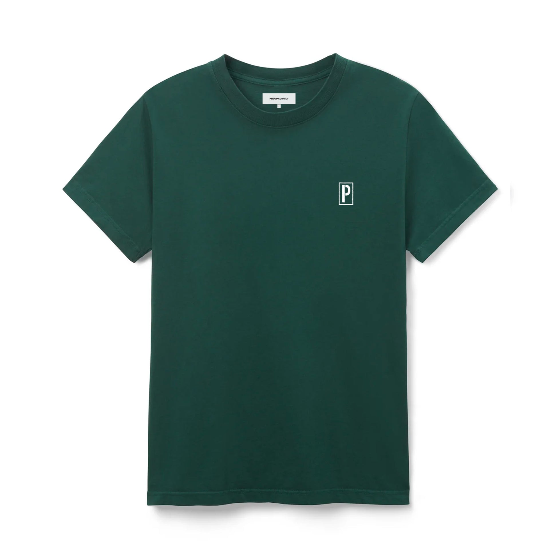 STENCIL P TEE GREEN – Period Correct