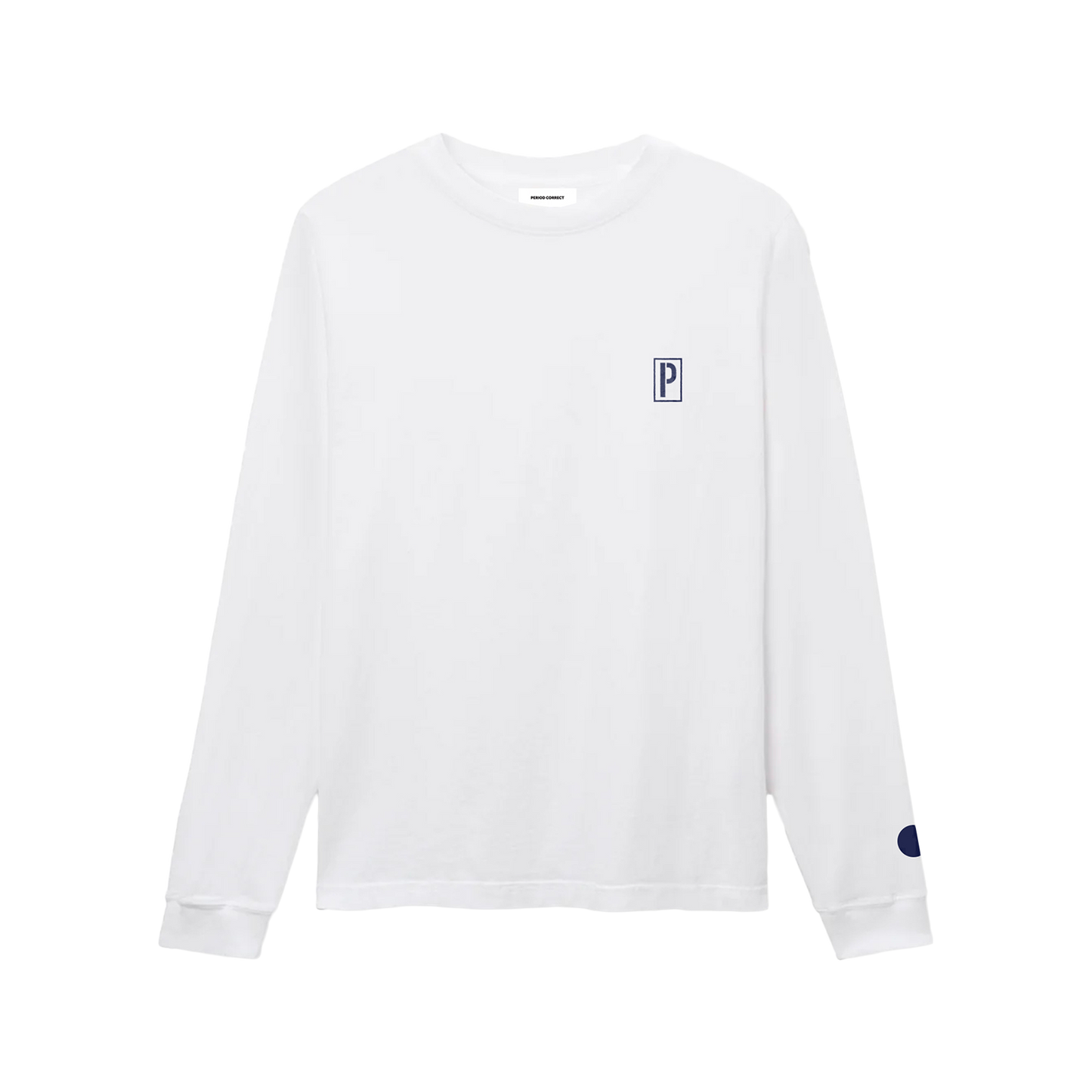 STENCIL P L/S TEE WHITE