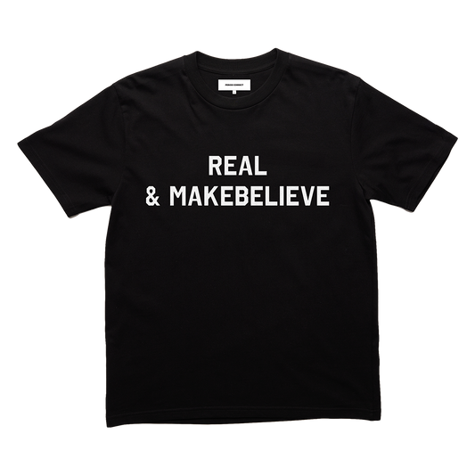 REAL & MAKEBELIEVE TEE BLACK