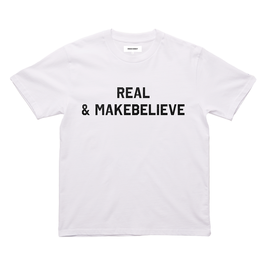 REAL & MAKEBELIEVE TEE WHITE