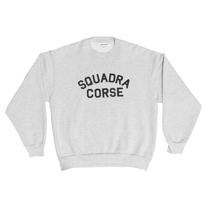 SQUADRA CORSE APPLIQUE CREWNECK GRAY