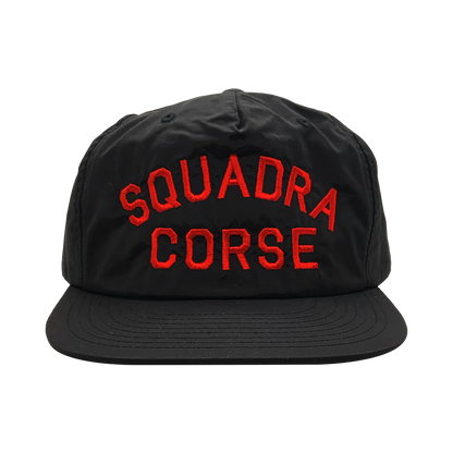 SQUADRA CORSE NYLON CAP BLACK