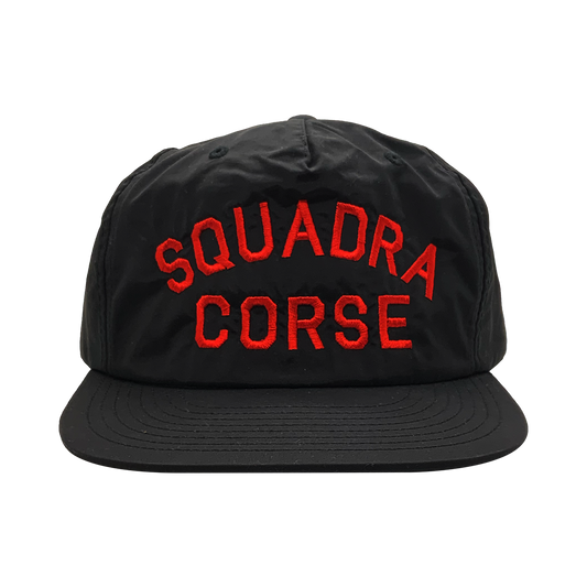 SQUADRA CORSE NYLON CAP BLACK