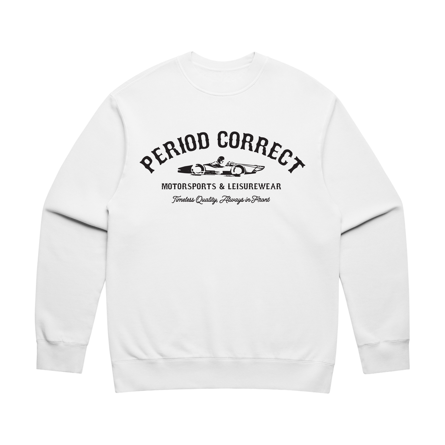 MOTORSPORTS & LEISUREWEAR CREWNECK WHITE