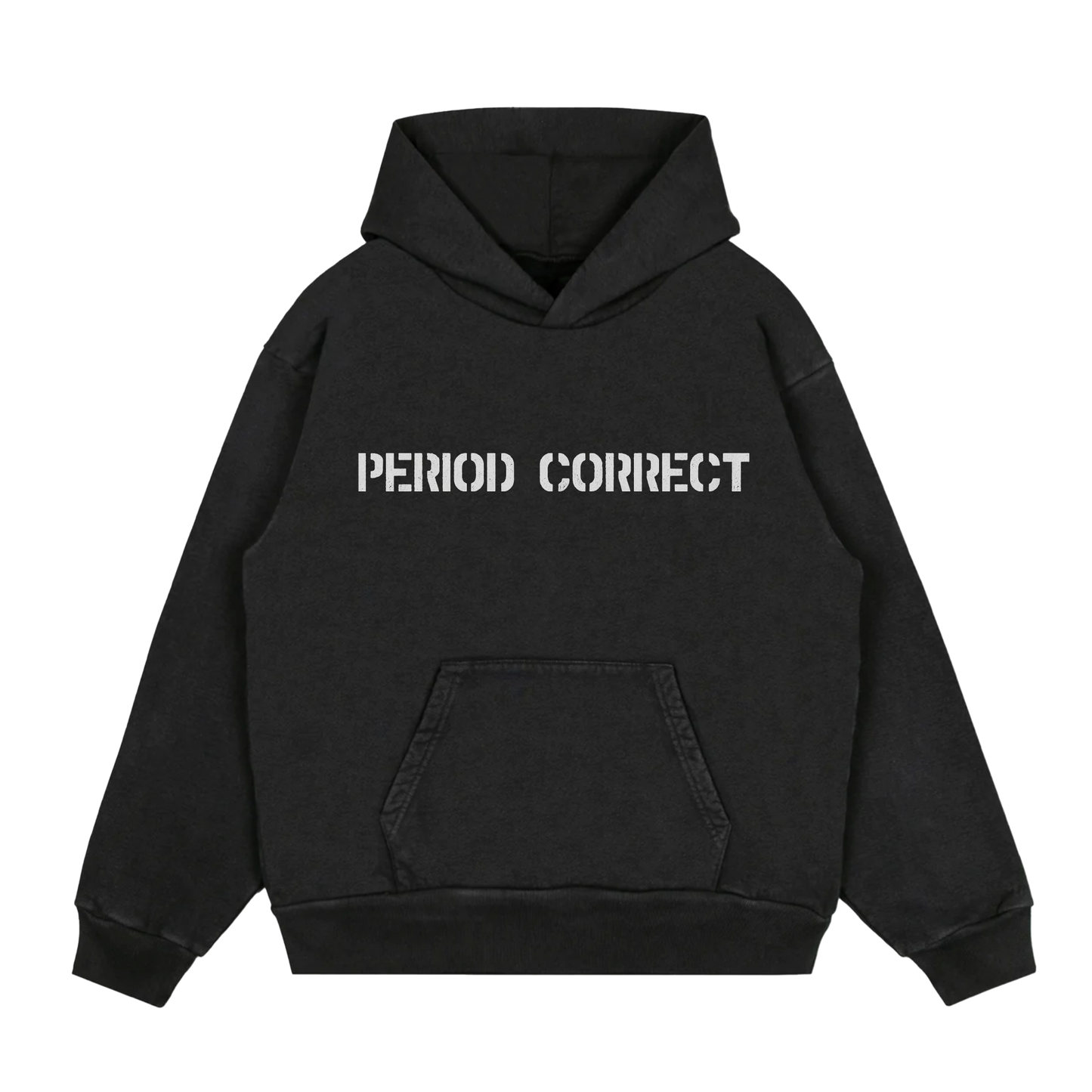 P.C. STENCIL HOODIE VINTAGE BLACK