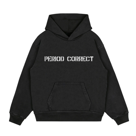 P.C. STENCIL HOODIE VINTAGE BLACK
